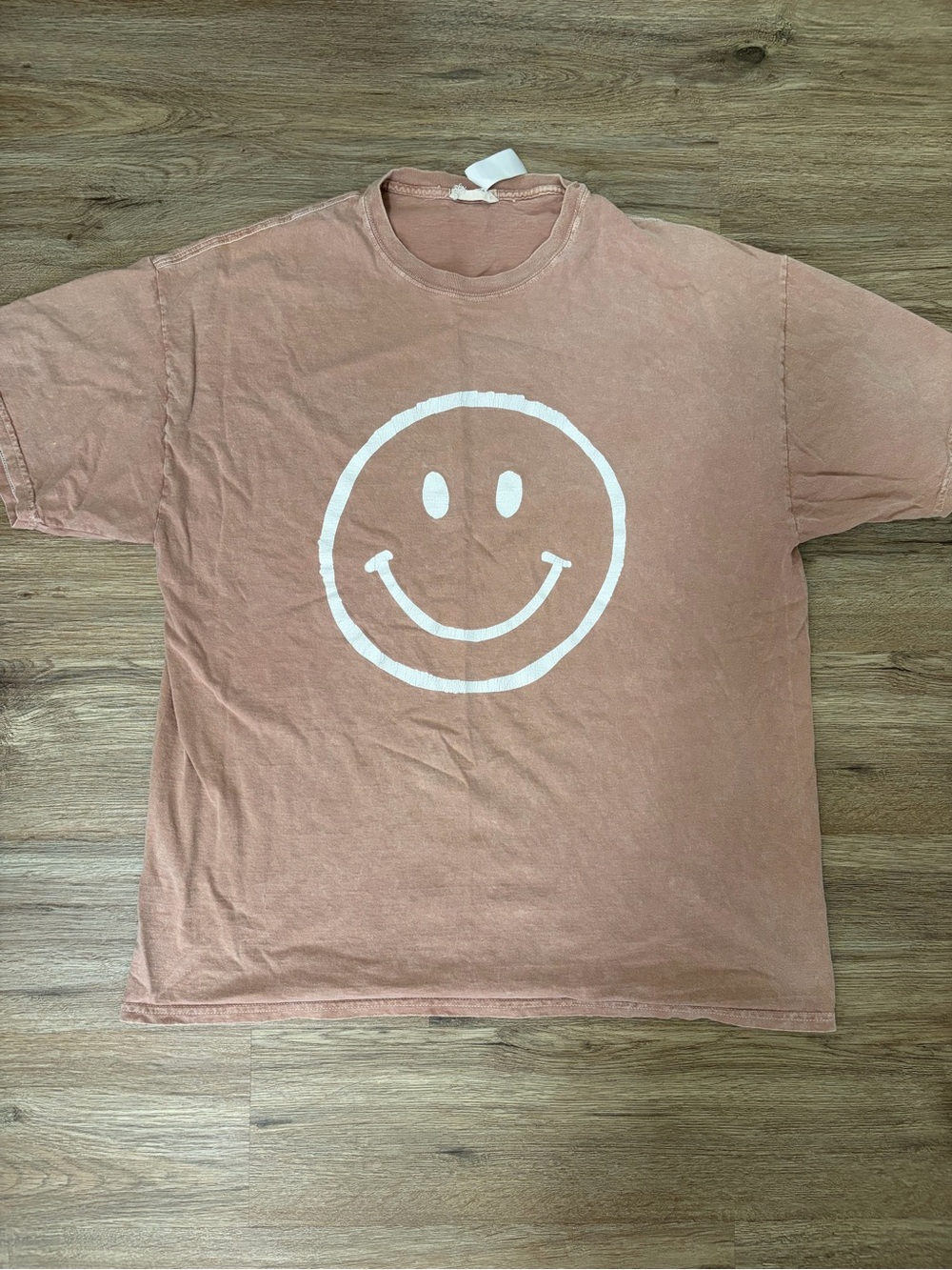 Altar'd State Mauve Pink Smiley Short Sleeve Tee